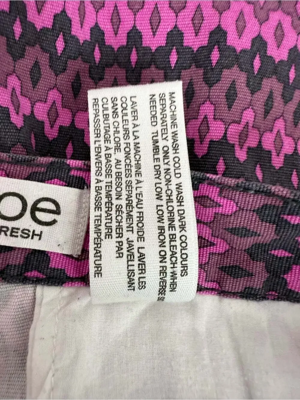 Joe fresh shorts Women's Pink purple Patterned Shorts